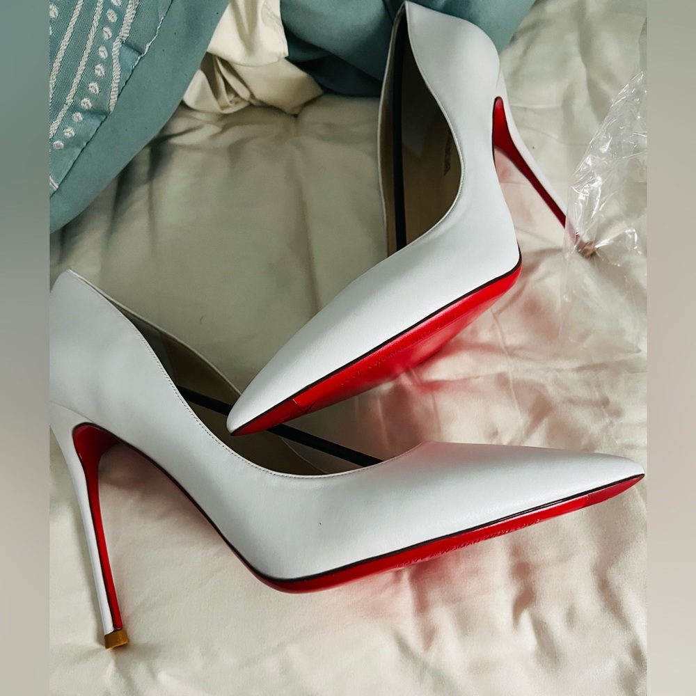 White Red Bottom Heels